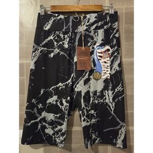 Mitchell & Ness Women's NBA Galaxy Biker Shorts‎ Philadelphia 76ers Size M NWT
